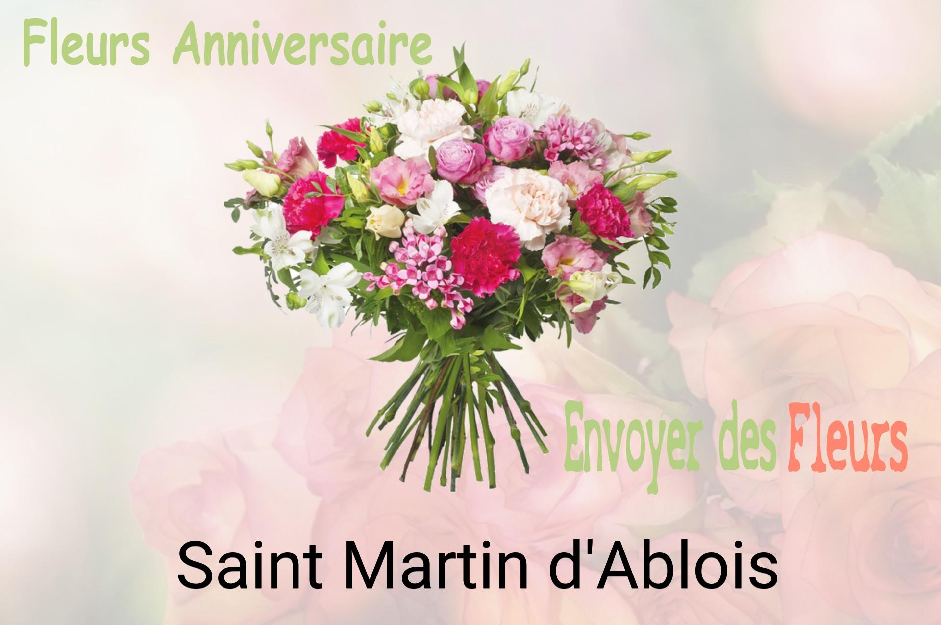 Bouquet de fleurs d’anniversaire livré à Saint-Martin-d'Ablois